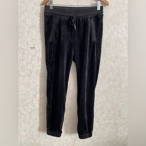 Athleta Black Velour Joggers